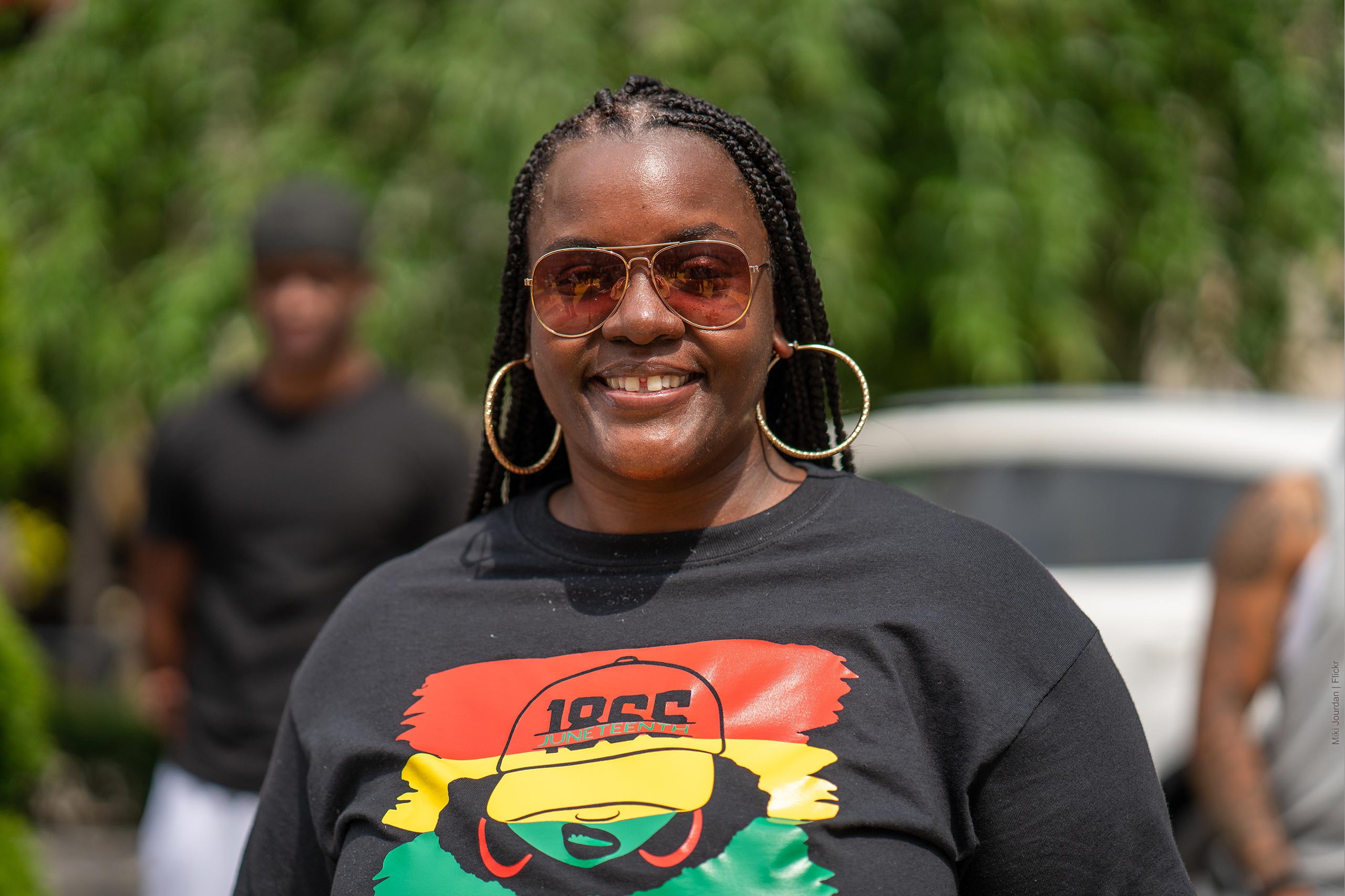 Woman at a Juneteenth Celebration.